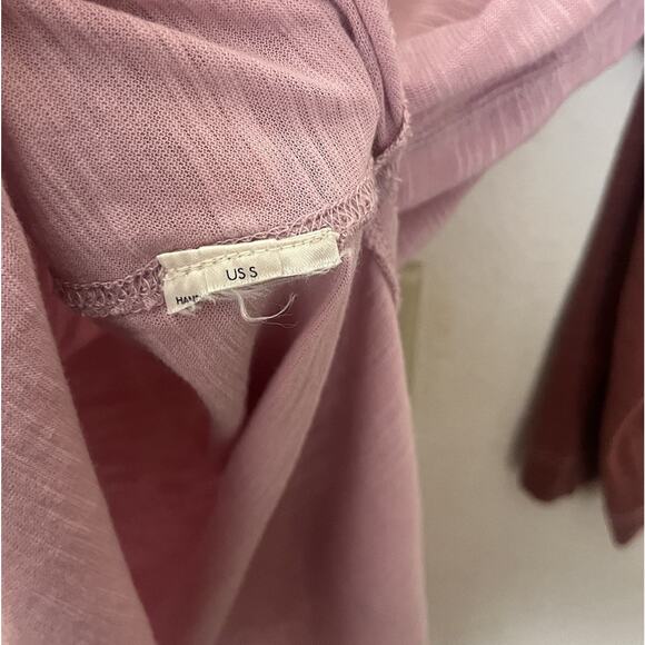 We The Free Crochet Raglan T Shirt Tunic Women’s Sz Small Pink Multicolor - Picture 7 of 7